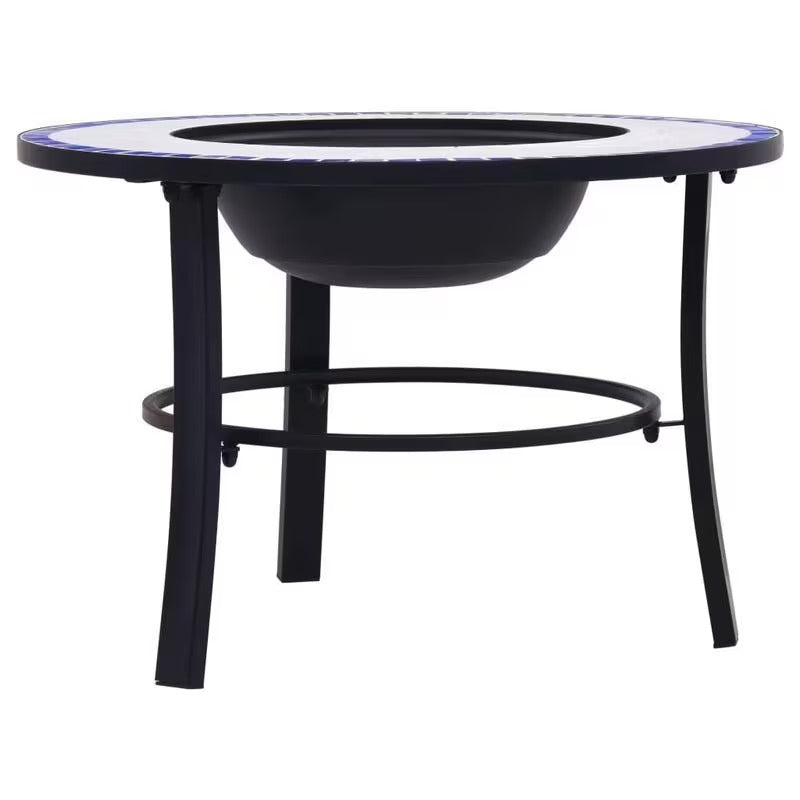 Brasero pliable mosaïque bleu 68 cm