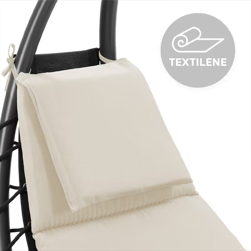 Fauteuil suspendu avec parasol et coussin