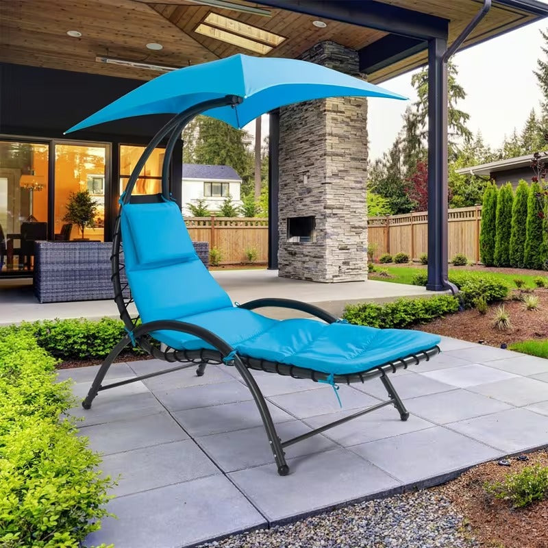 Fauteuil suspendu avec parasol et coussin