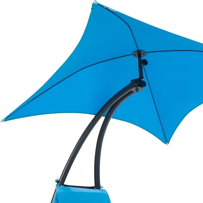 Fauteuil suspendu avec parasol et coussin