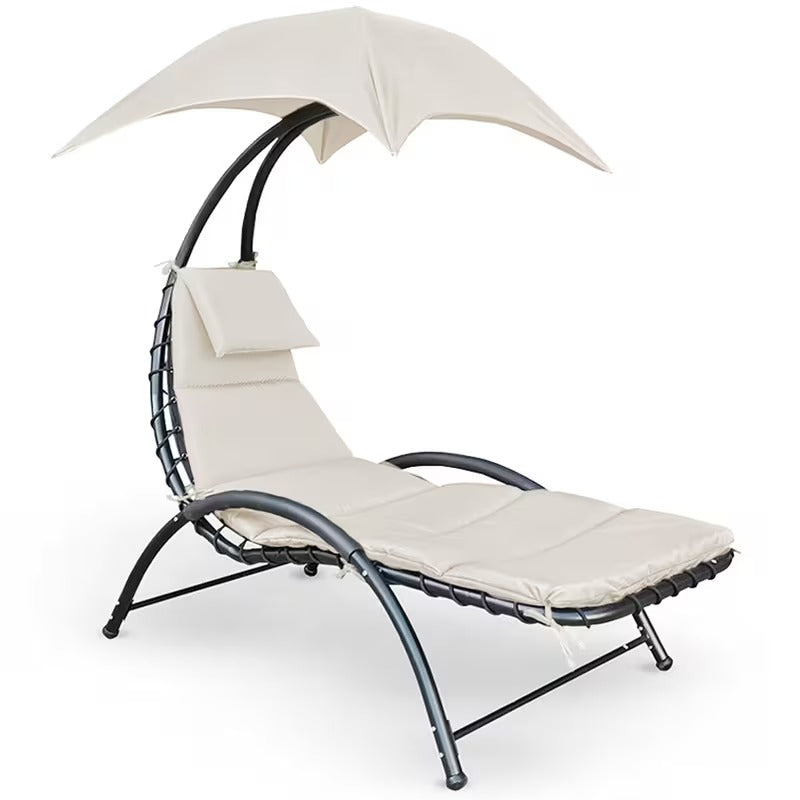 Fauteuil suspendu avec parasol et coussin
