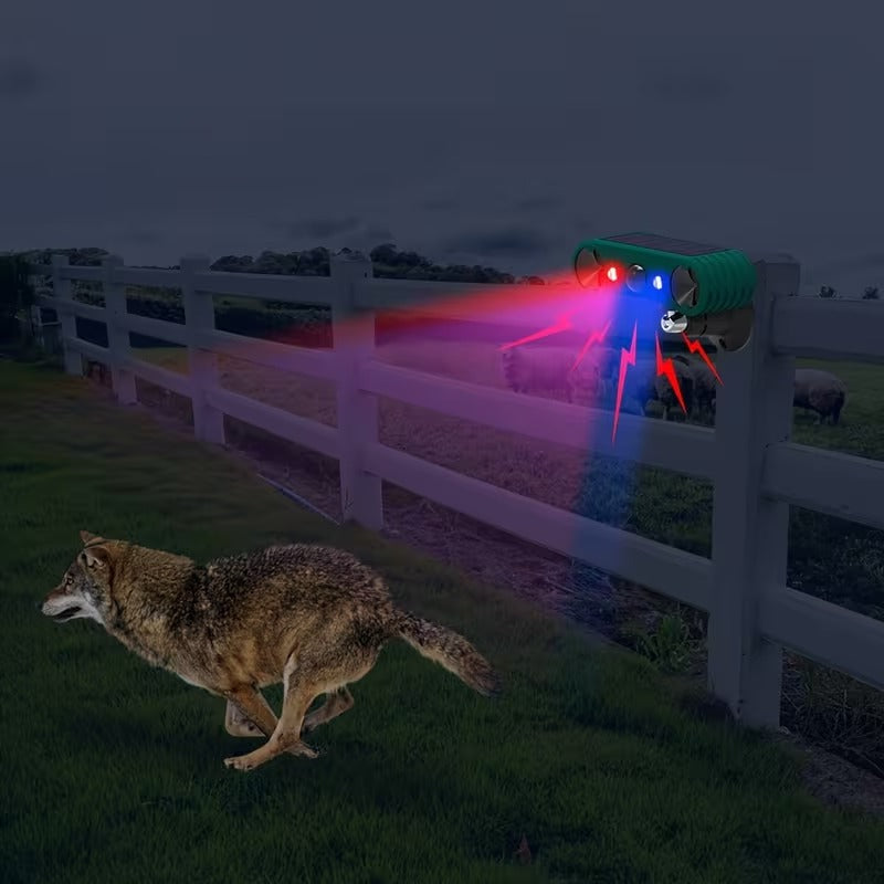 Répulsif solaire à ultrasons pour animaux