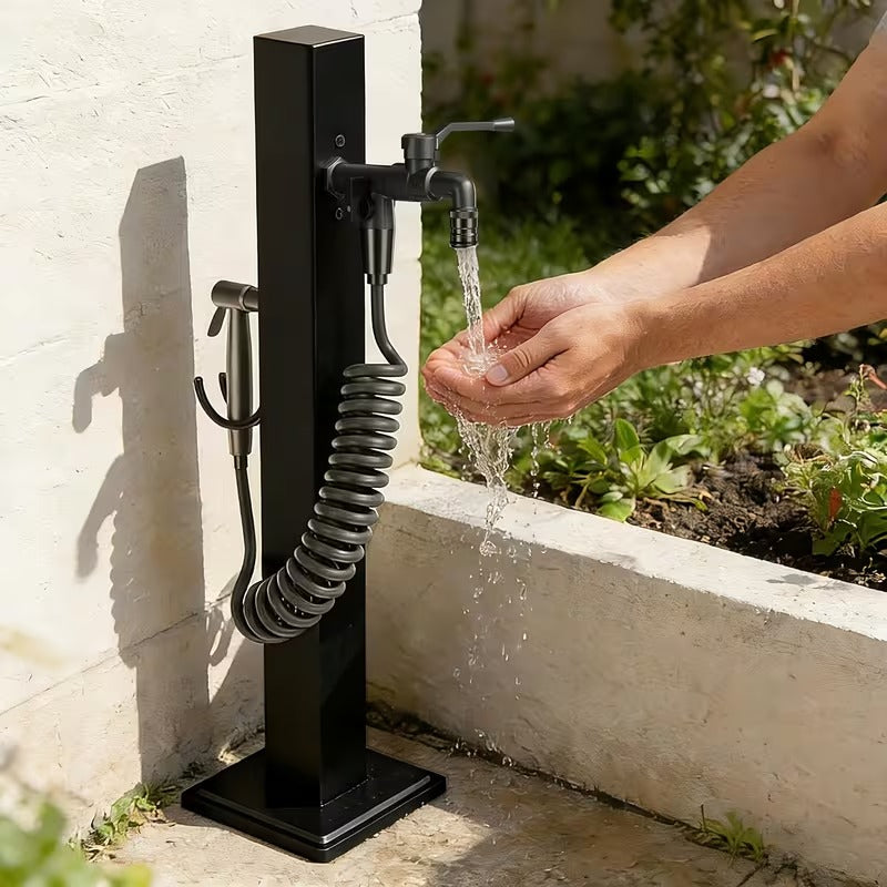 Borne d’eau extérieure inox 304 avec robinet