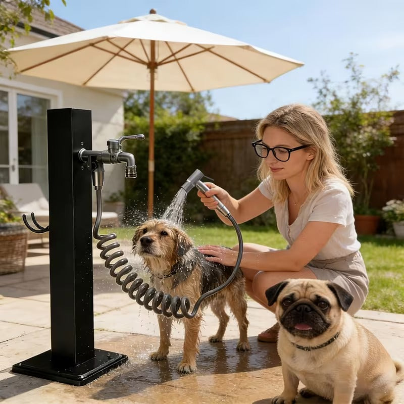 Borne d’eau extérieure inox 304 avec robinet