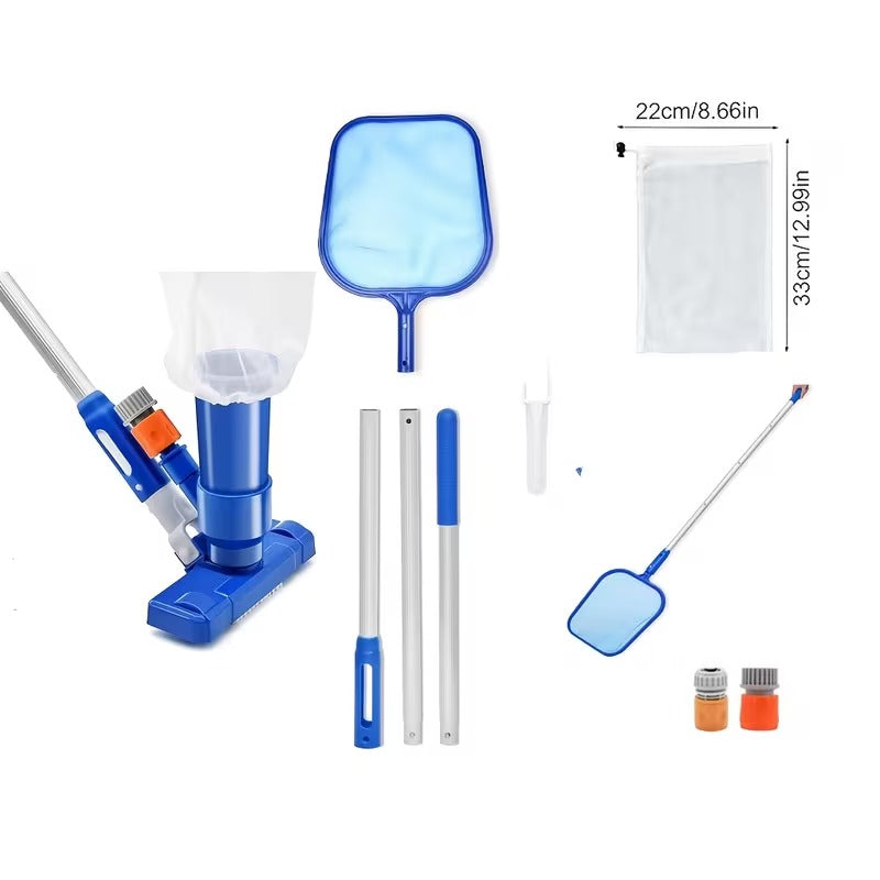 Aspirateur piscine avec brosse et manche