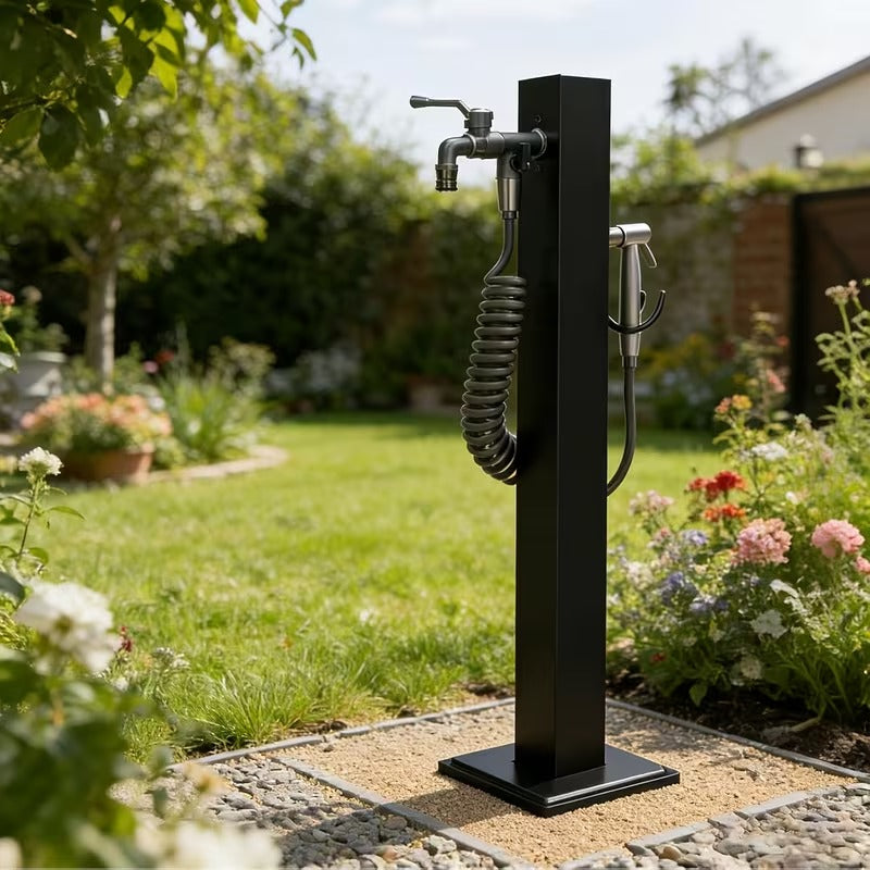 Borne d’eau extérieure inox 304 avec robinet