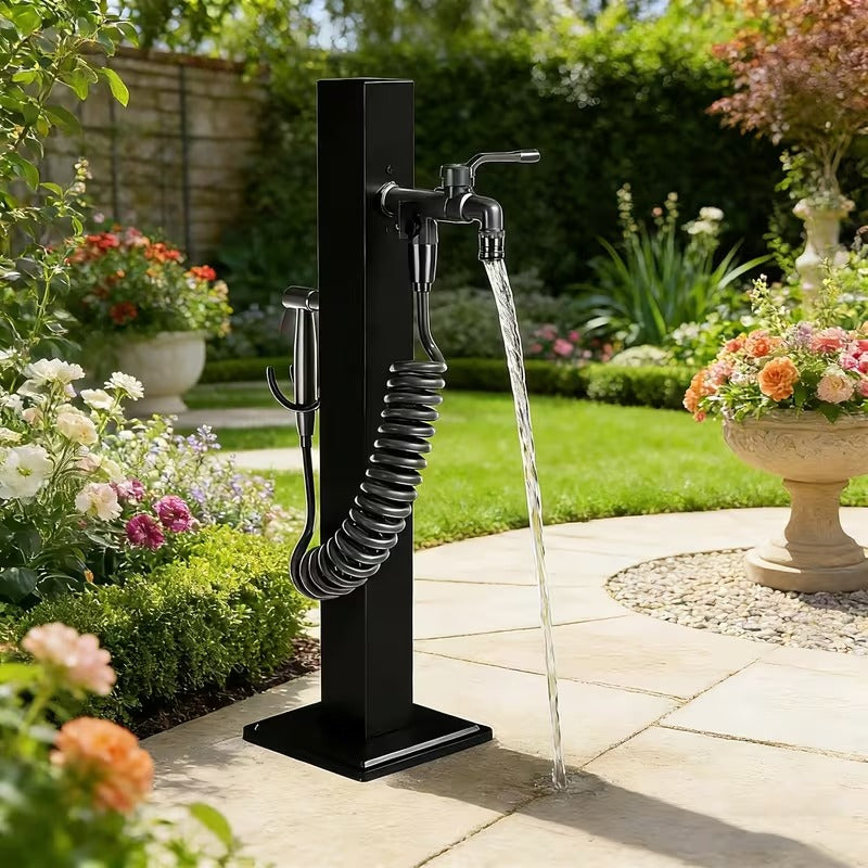 Borne d’eau extérieure inox 304 avec robinet
