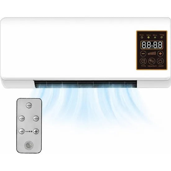 Ventilateur mural chaud/froid avec télécommande