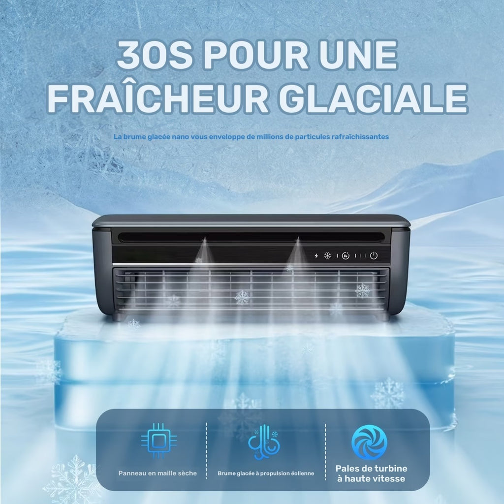 Mini refroidisseur d'air portable avec batterie 6000 mAh