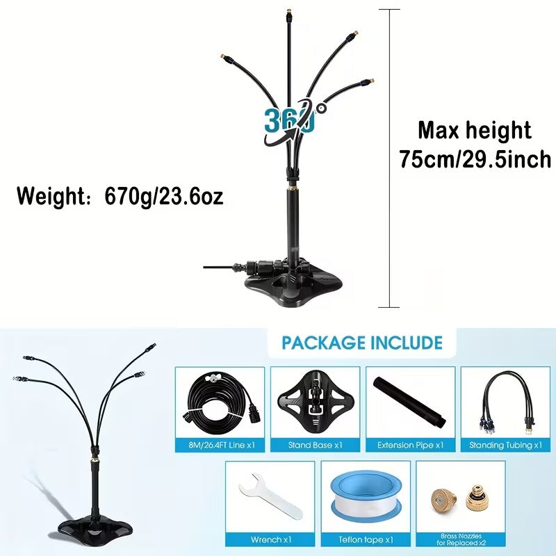 Brumisateur extérieur portable sur pied