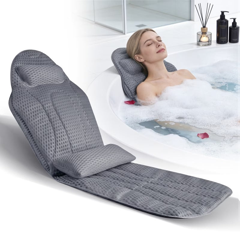 Oreiller de bain intégral avec support lombaire