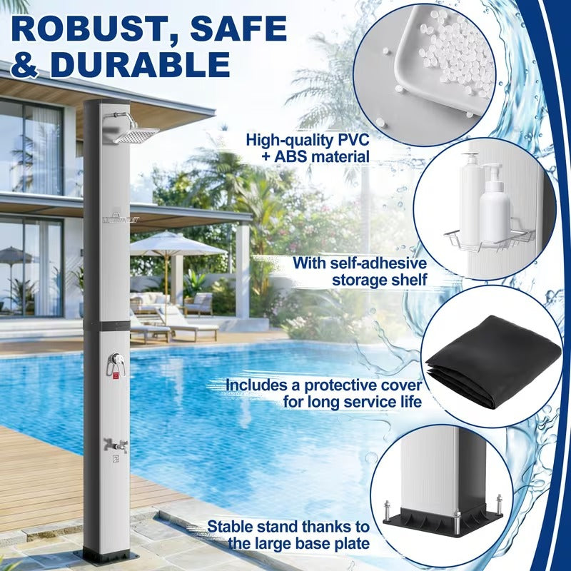 Douche solaire extérieure 40 L pour piscine