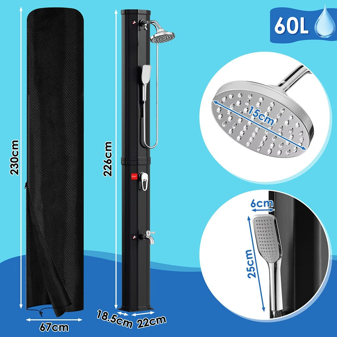 Douche solaire extérieure pour jardin et piscine
