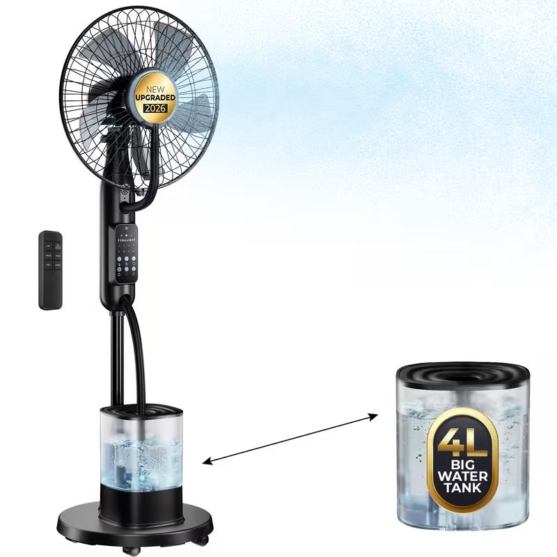 Ventilateur brumisateur sur pied 4 L