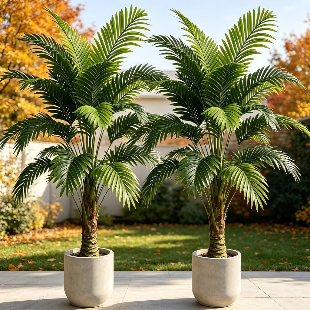Lot de 2 grands arbustes artificiels pour extérieur