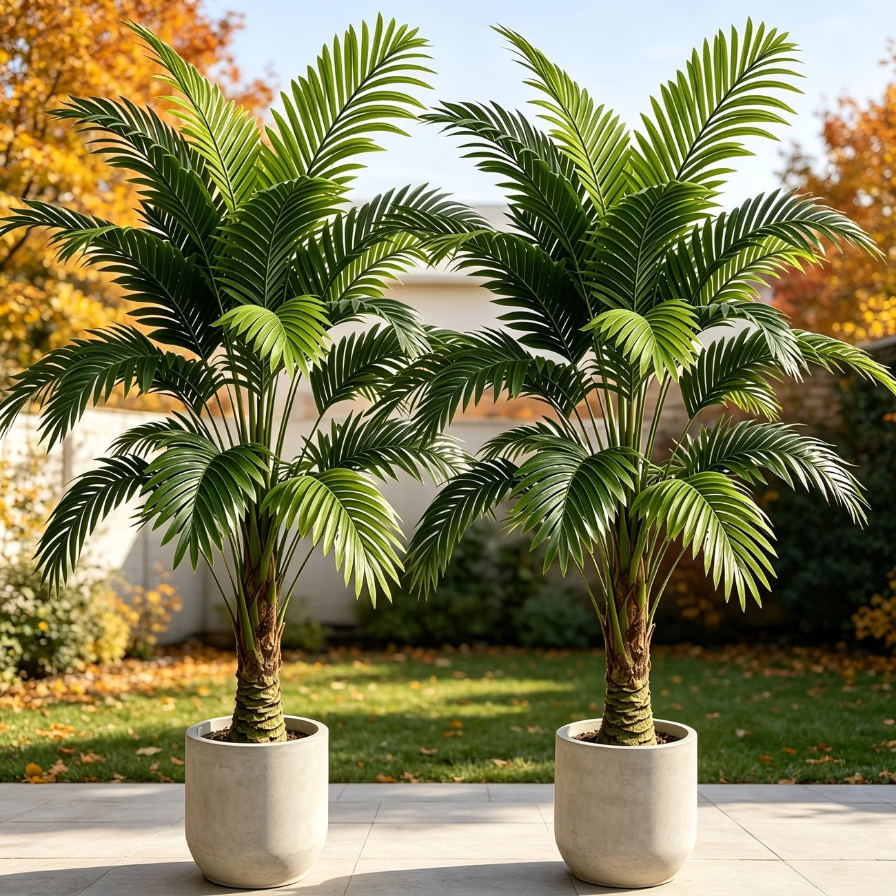 Lot de 2 grands arbustes artificiels extérieur