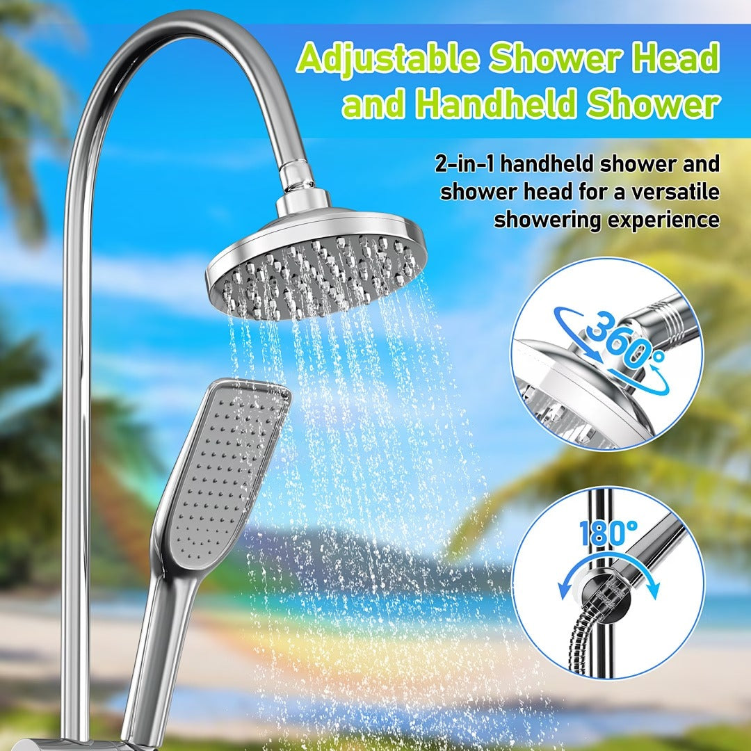 Douche solaire extérieure pour jardin et piscine