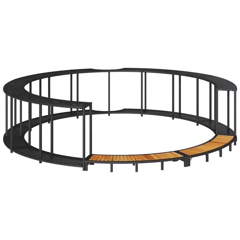 Habillage de spa jacuzzi en résine tressée 243 cm