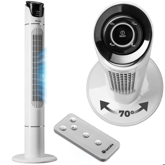 Ventilateur colonne TECTAKE 110 cm télécommandé