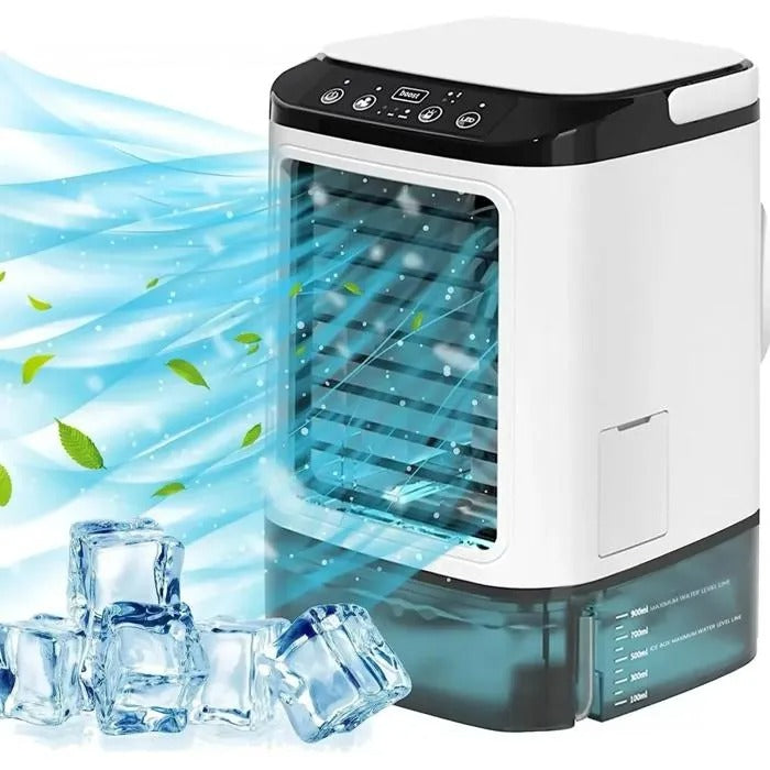 Rafraîchisseur d’air portable 3 vitesses avec brume
