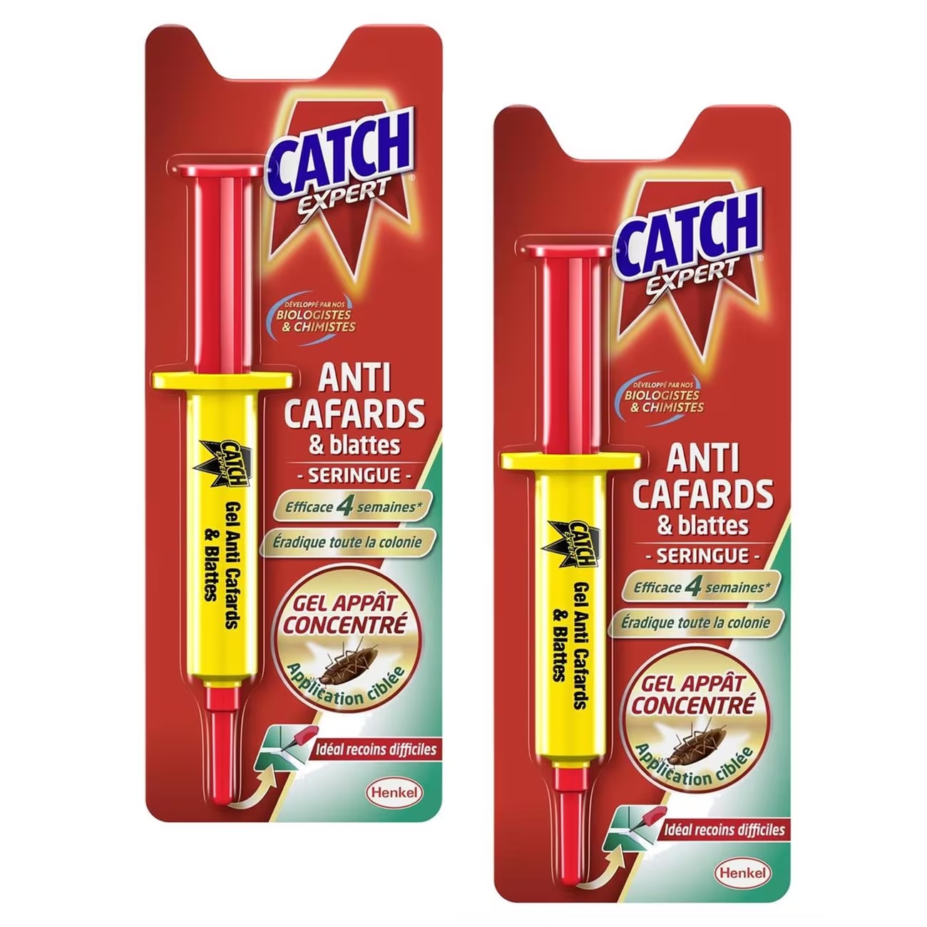 Lot de 2 gels anti-cafards CATCH 10 g