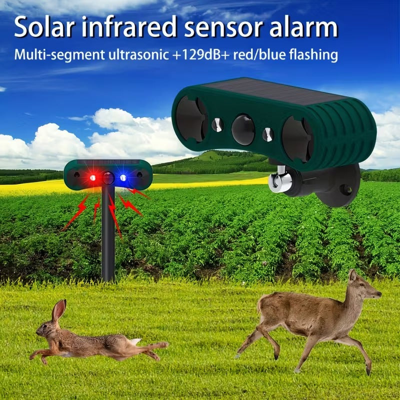 Répulsif solaire à ultrasons pour animaux