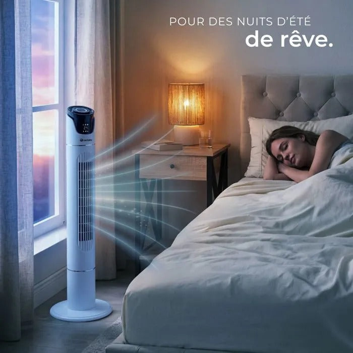 Ventilateur colonne TECTAKE 110 cm télécommandé