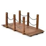 Pont de jardin décoratif en bois 150 cm