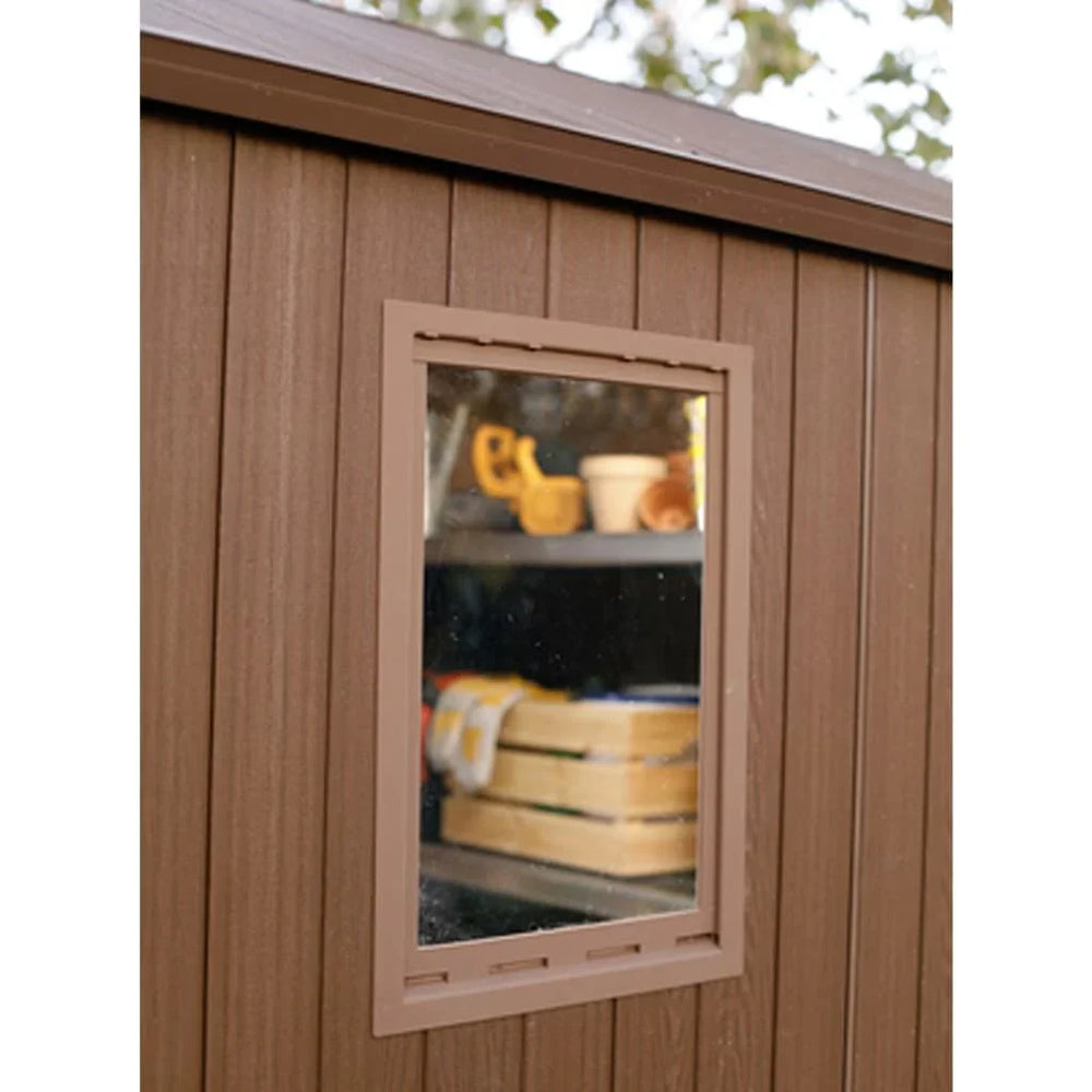 Keter Darwin – Abri de jardin 4×6 ou 6×8 marron