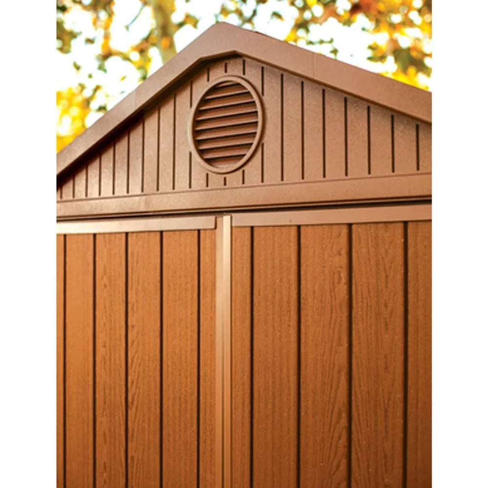 Keter Darwin – Abri de jardin 4×6 ou 6×8 marron
