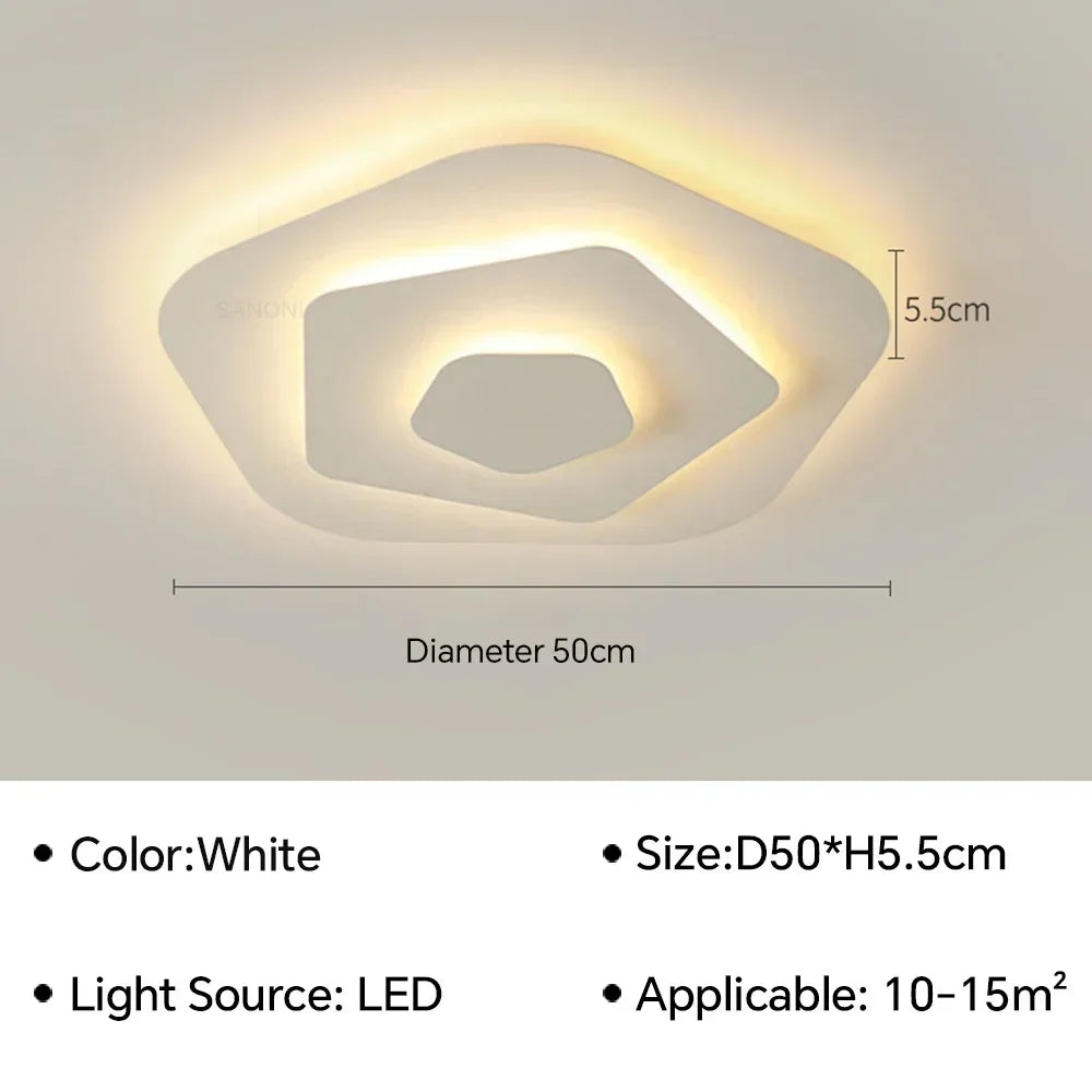 Plafonnier LED Géométrique - Design Moderne