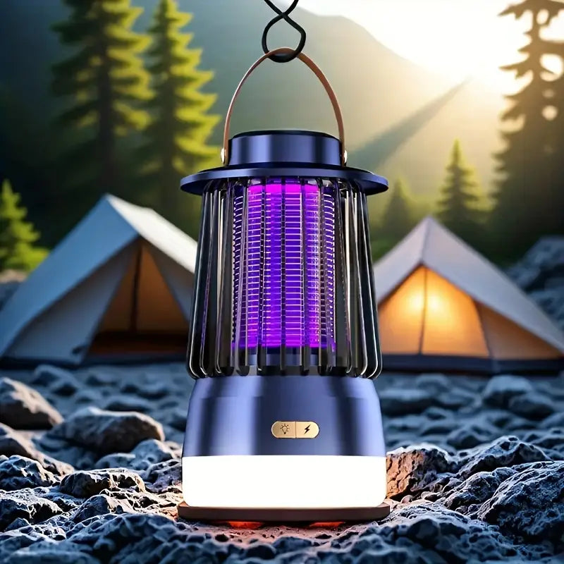 Lampe Anti-Moustiques Électrique USB – Piège Silencieux à Lumière UV pour Intérieur & Extérieur