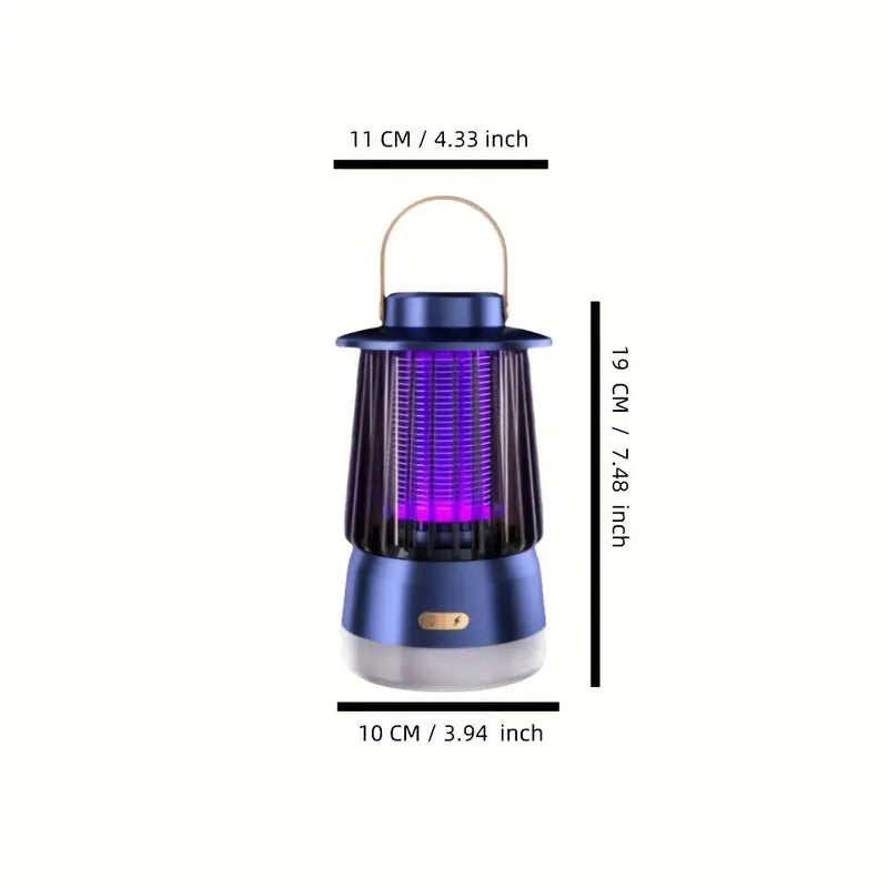 Lampe Anti-Moustiques Électrique USB – Piège Silencieux à Lumière UV pour Intérieur & Extérieur
