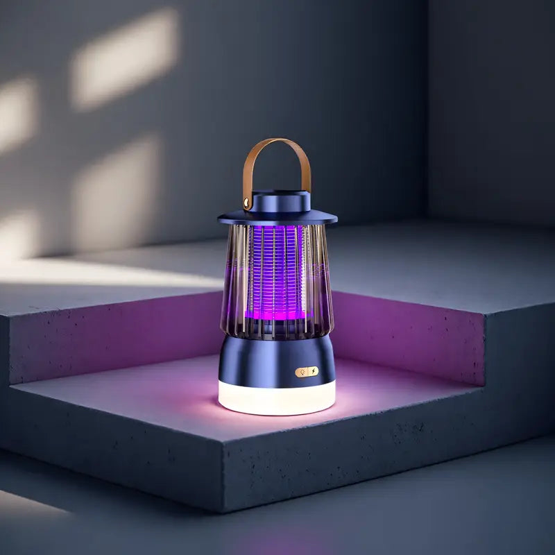 Lampe Anti-Moustiques Électrique USB – Piège Silencieux à Lumière UV pour Intérieur & Extérieur