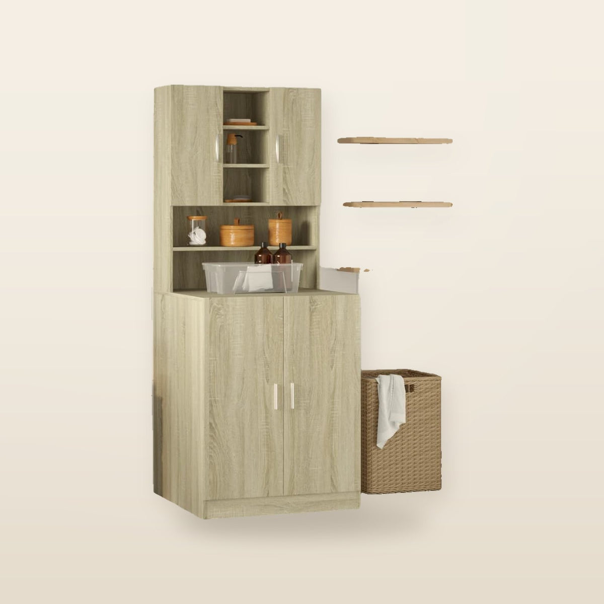Meuble pour Machine à Laver avec Rangement