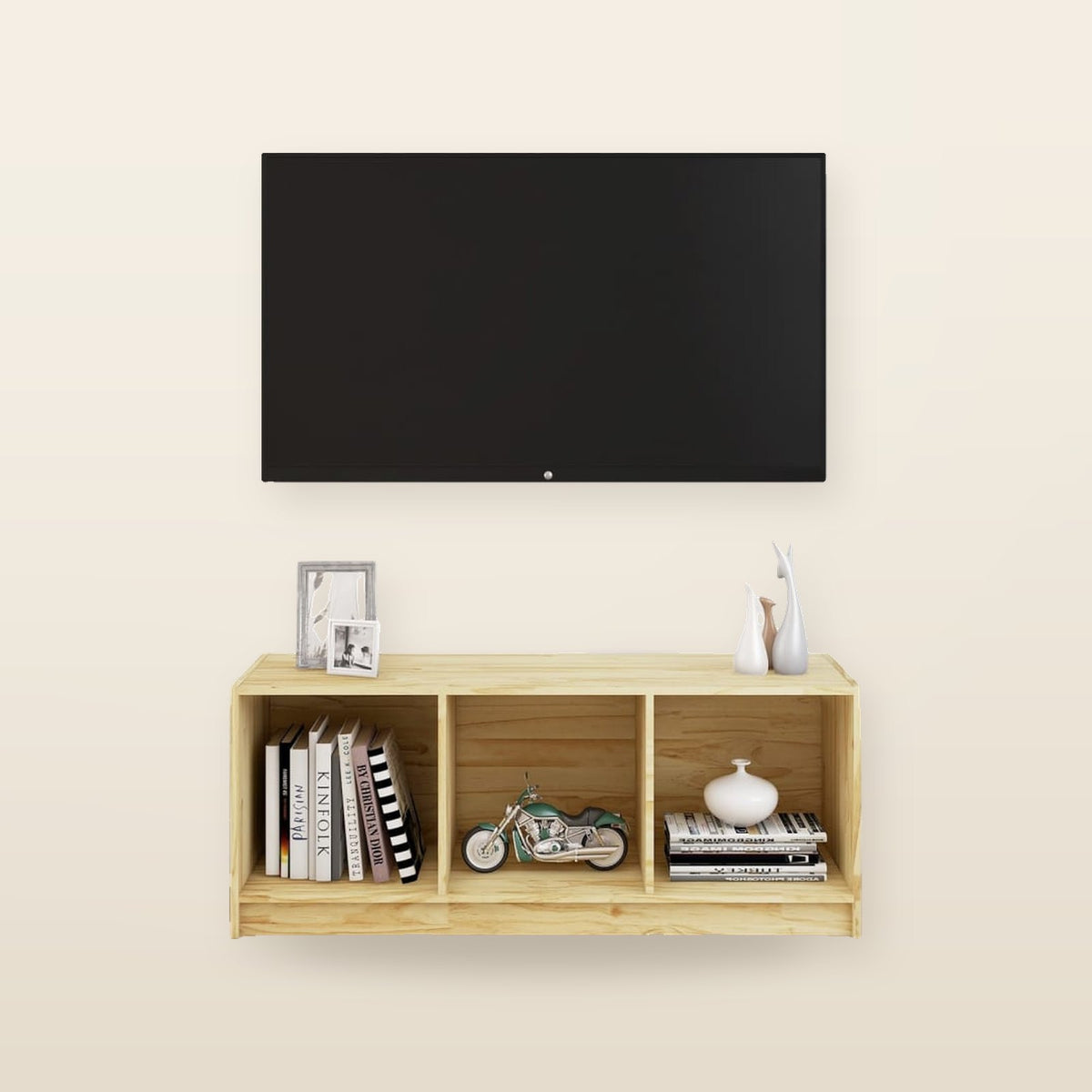 Meuble TV en Bois Massif – 104 cm