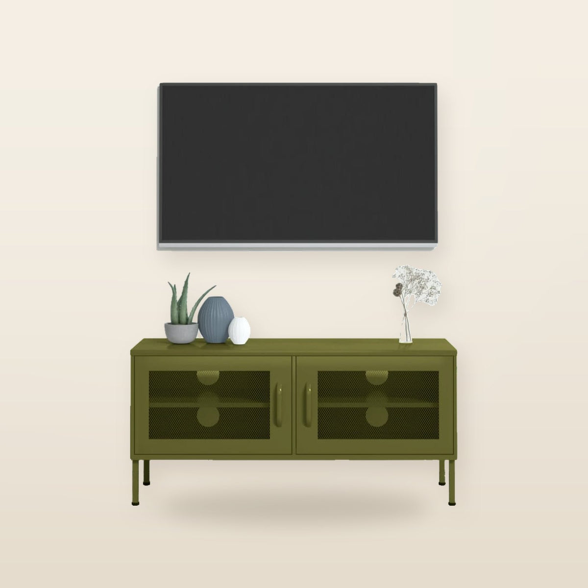 Meuble TV en Acier 105 × 35 × 50 cm – Design Industriel et Fonctionnel