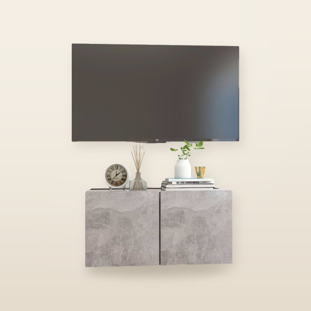 Meuble TV Style Rustique – Finition Vieux Bois
