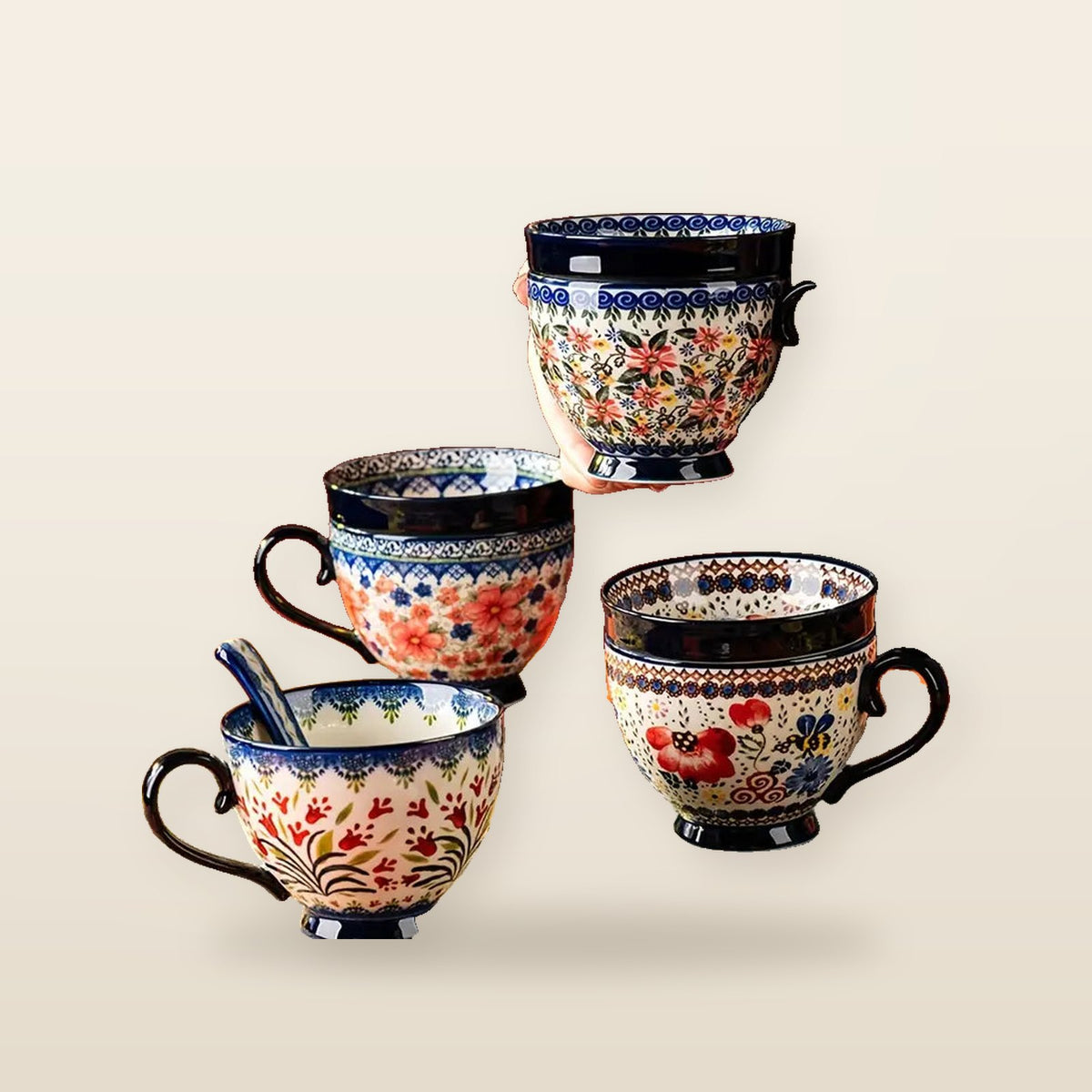 Mug Petit-Déjeuner Bohémien en Céramique