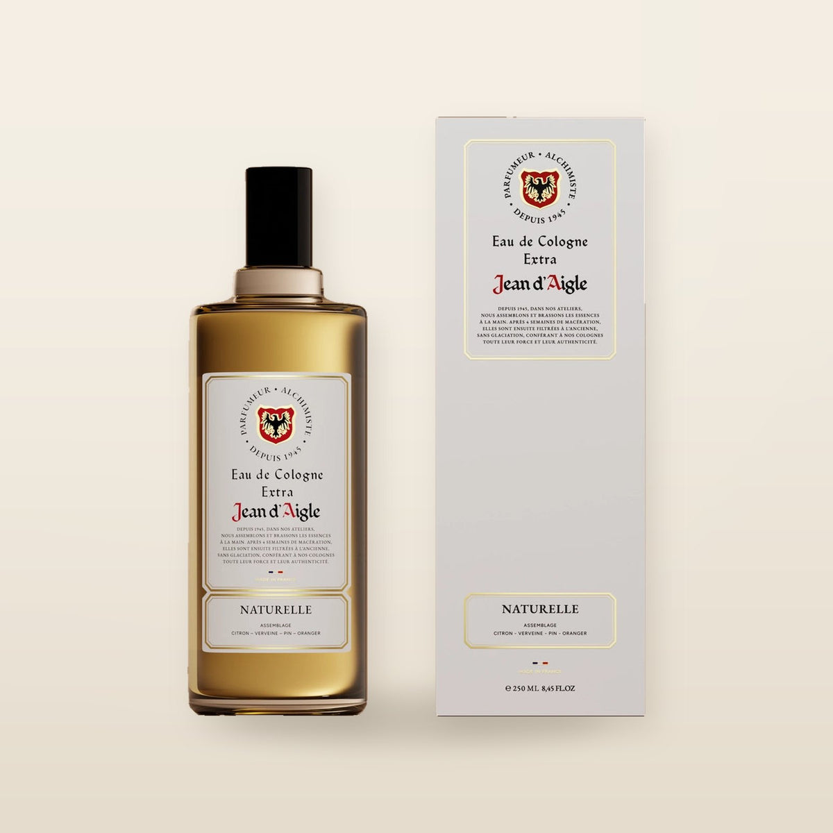 Eau de cologne NATURELLE – Fraîcheur d’Agrumes et Simplicité Pure - Jean d'Aigle