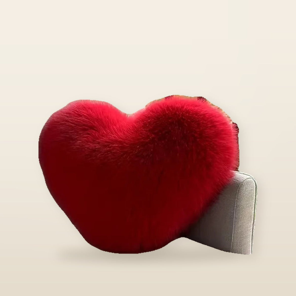 Art Deco Heart Pillow – Soft Washable Christmas Cushion