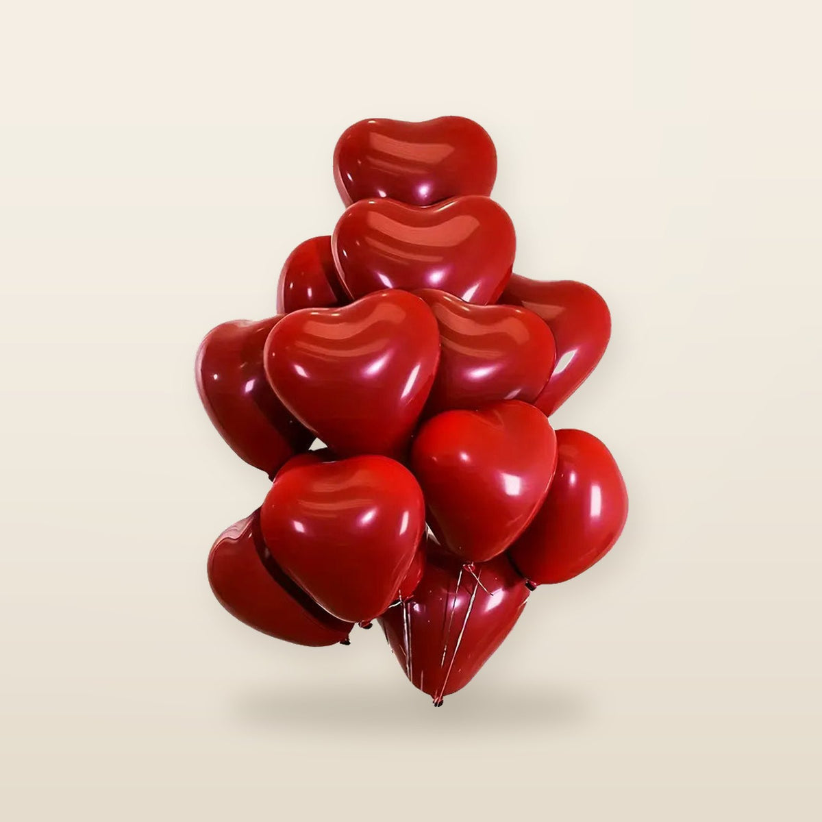 Ballons Cœur Rouge Vibrant (Lot de 35)