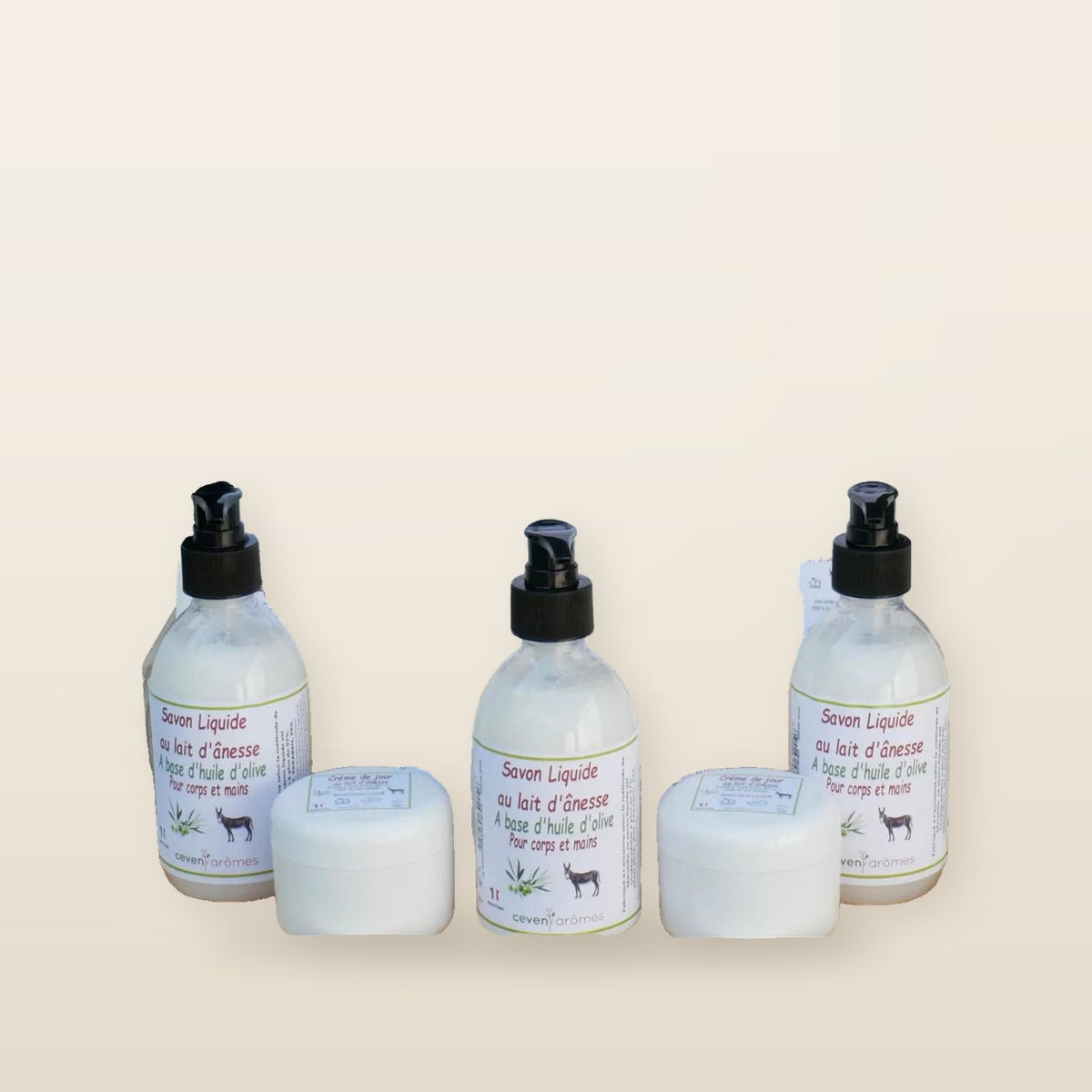 Pack de cosmétiques au lait d'ânesse et de chèvre – Céven’Arômes