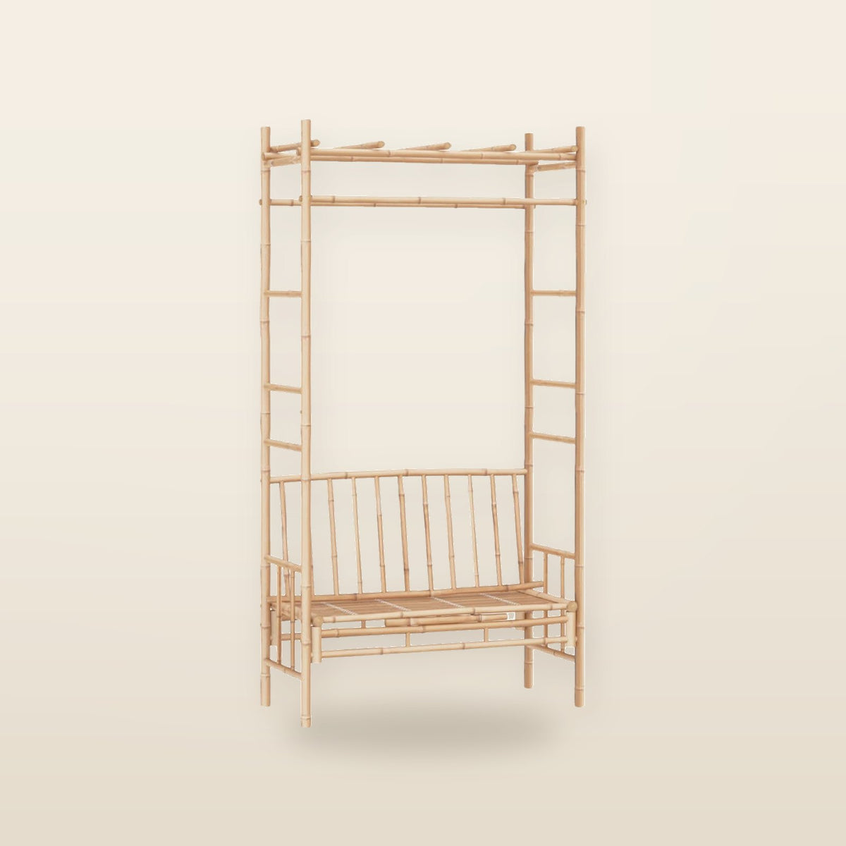 Banc de Jardin avec Pergola en Bambou