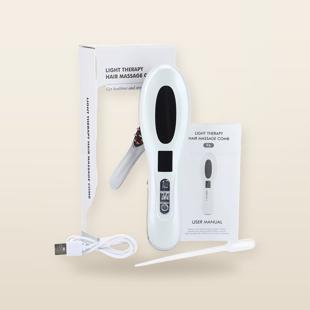 Peigne électrique de massage du cuir chevelu