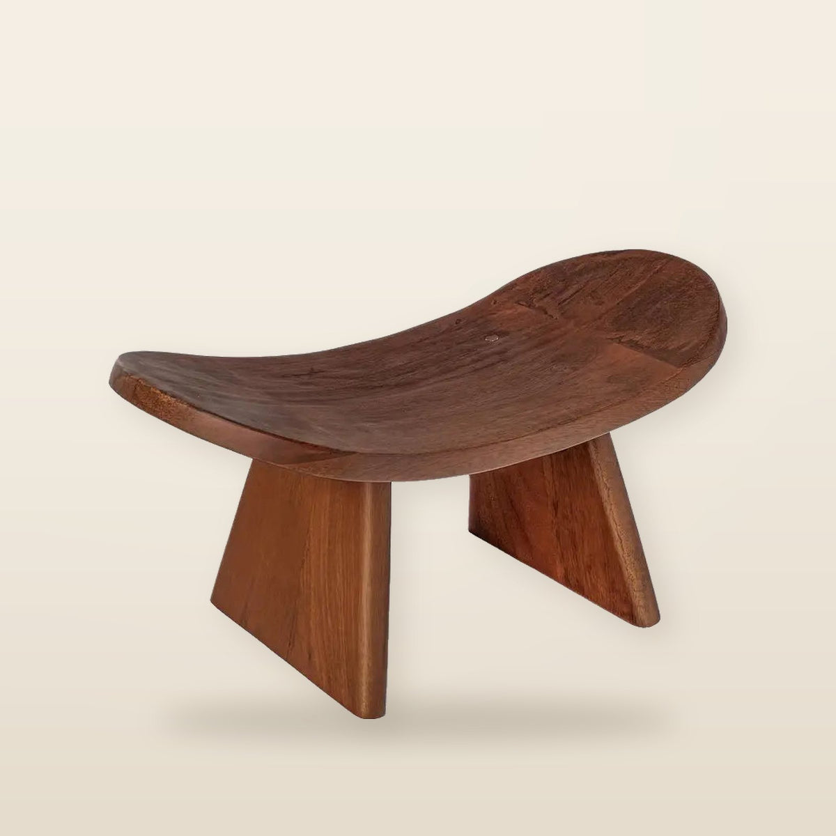 Mango Wood Meditation Bench – Oval Seat