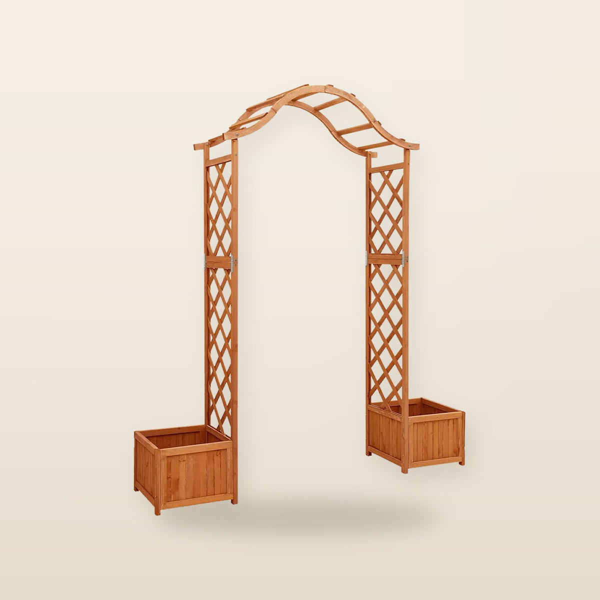 Pergola de Jardin en Bois Massif avec Jardinières