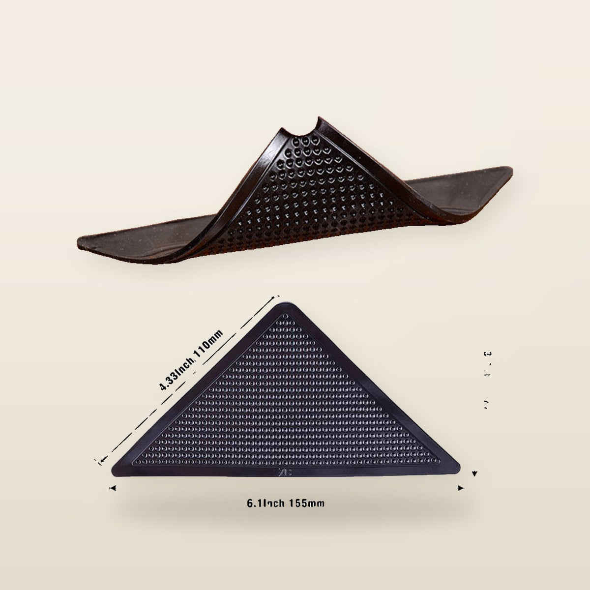Anti-slip strip for carpet or doormat