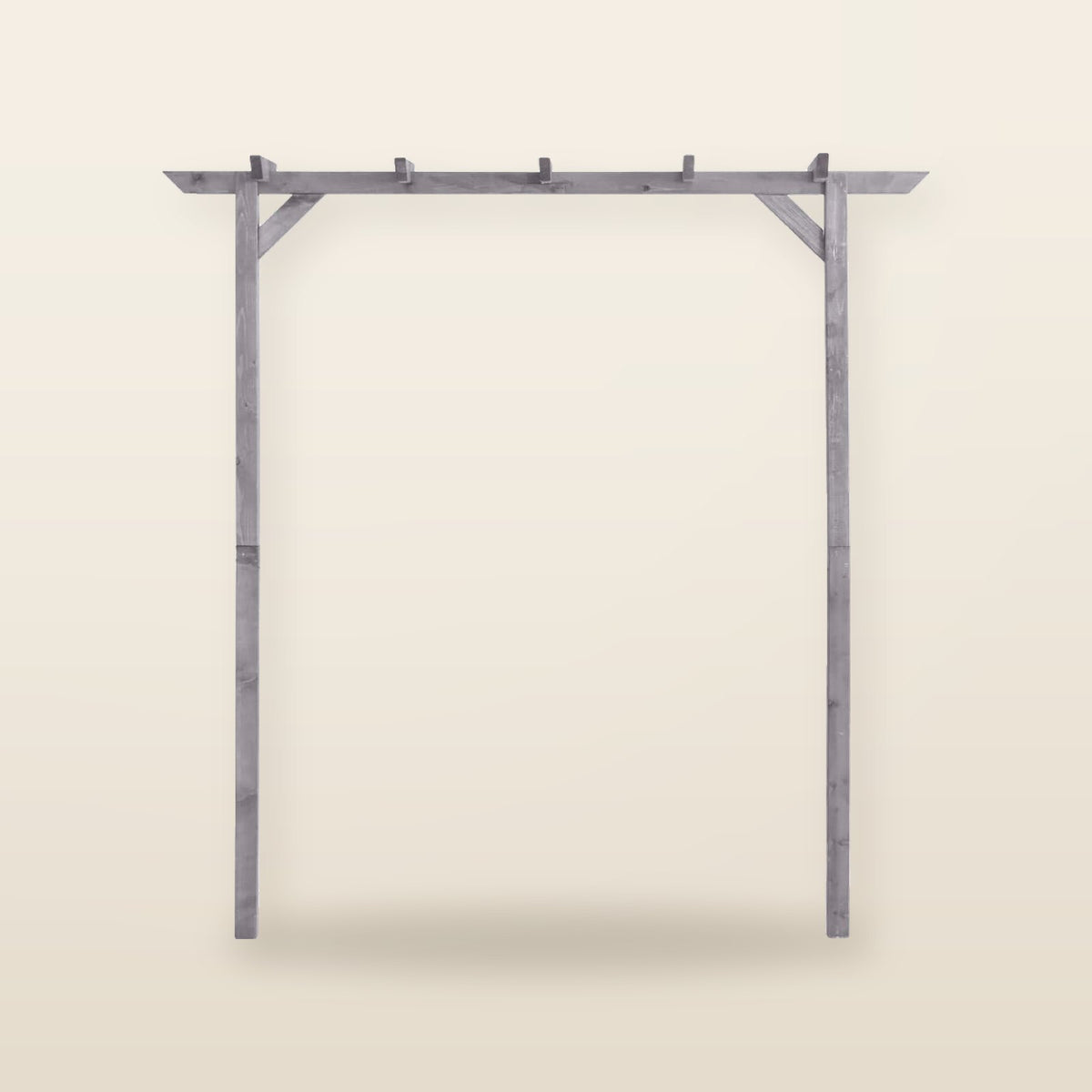 Pergola jardin gris bois pin