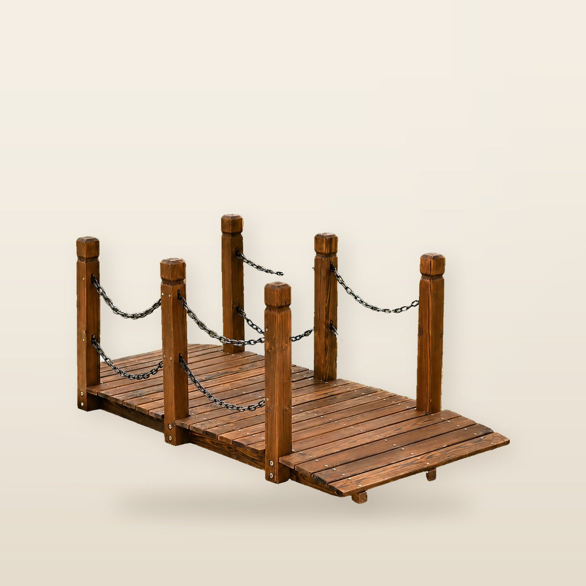 Pont de jardin décoratif en bois 150 cm